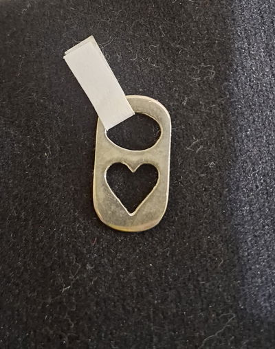 Dije de plata "chapa corazon"