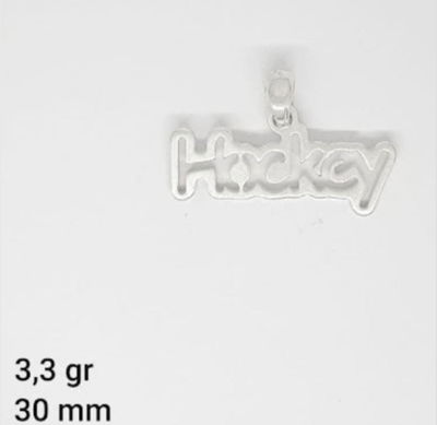 Dije de plata "Hockey"