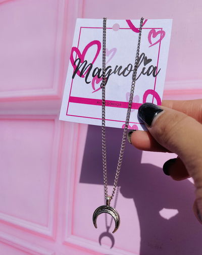 Cadena luna plateada ⛓️🌙