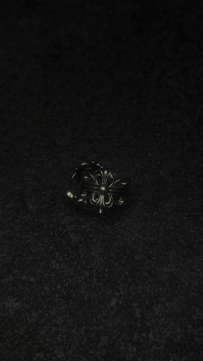 Anillo Chrome Hearts 'Floral' Regulable