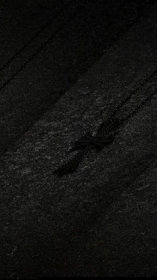 Collar Chrome Hearts de Silicona 'Negro'