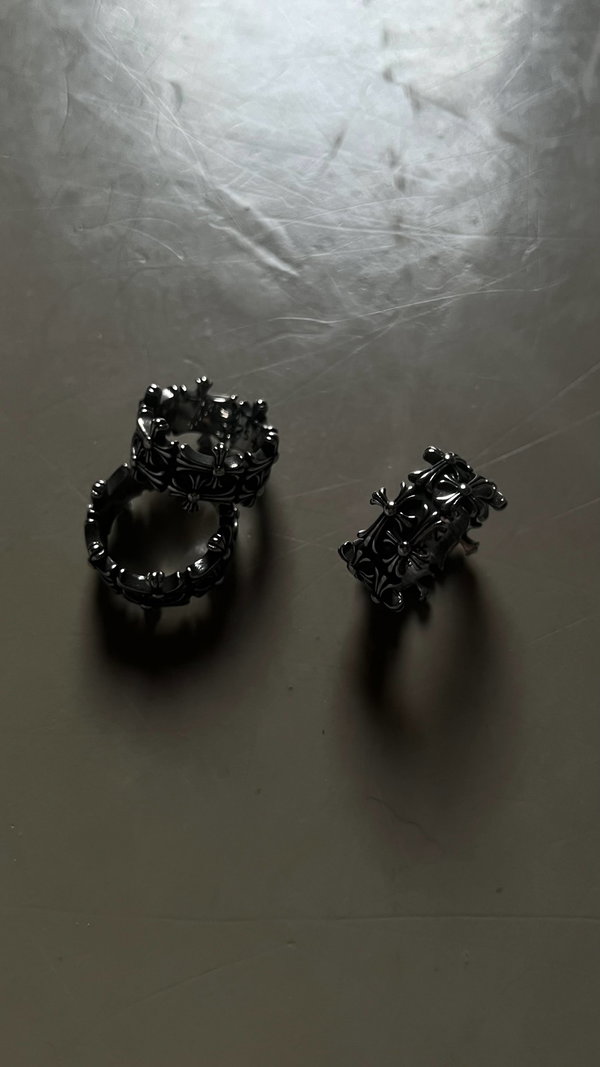 Anillo Chrome Hearts 'Double Cross'