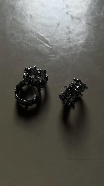 Anillo Chrome Hearts 'Double Cross'