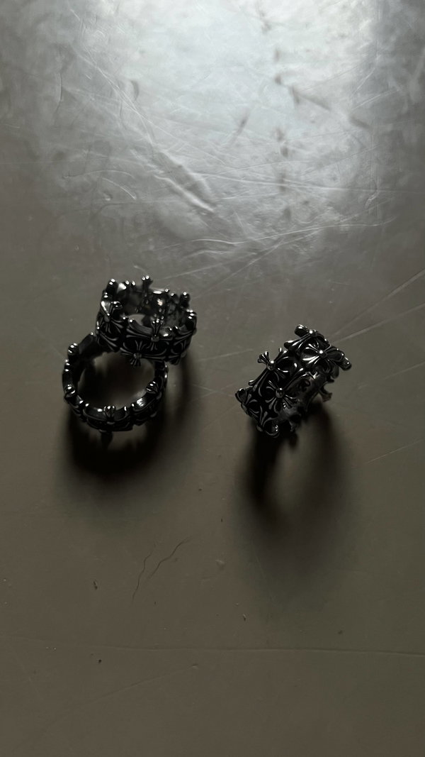Anillo Chrome Hearts 'Double Cross'