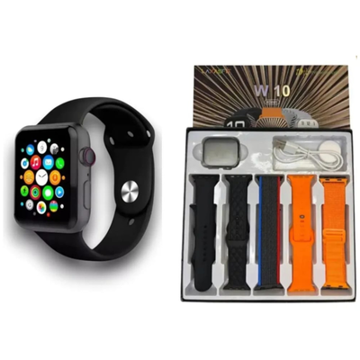 SMARTWATCH W10 CON 10 MALLAS
