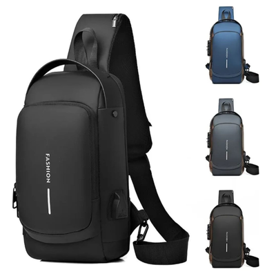 MOCHILA CRUZADA BANDOLERA ANTIRROBO IMPERMEABLE FASHION