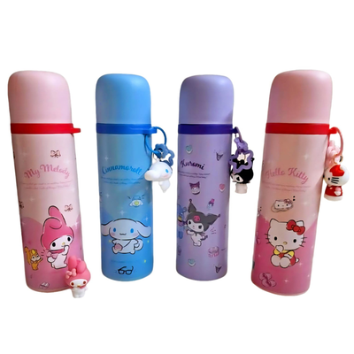Termos Sanrio Hello Kity, My Melody, Kuromi y Cinnamoroll