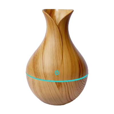 Humidificador Aromaterapia Vaporizador Usb Luz Led Saludable Color Madera clara