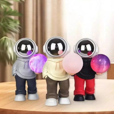 Astronauta Parlante Portátil Con Luz Nocturna Bluetooth Usb