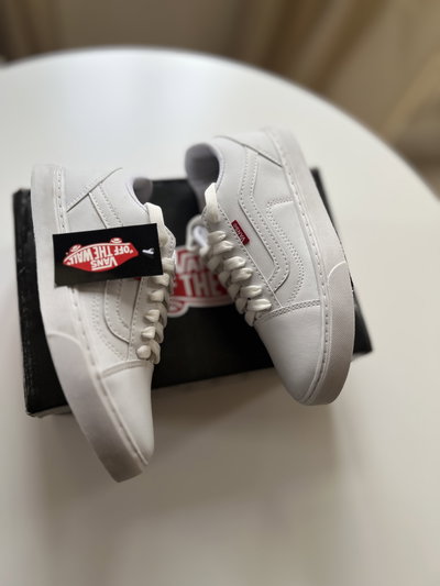 Vans Old Skool eco cuero blanco importadas