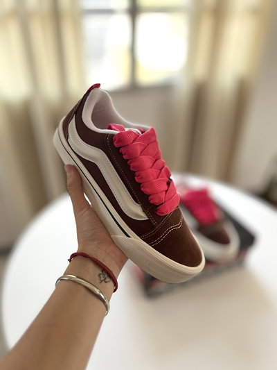Vans KNU marrones con rosa IMPORTADAS