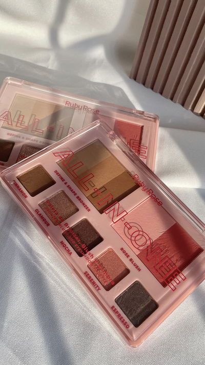 Paleta de Bronzer, Blush y Sombras ALL IN ONE Ruby Rose