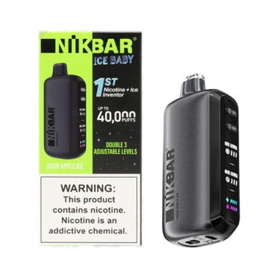 NikBar Ice Baby 40k Nic Sour Apple Ice