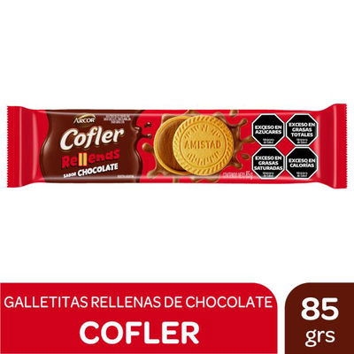 Cofler rellenas sabor Chocolate x85 grs