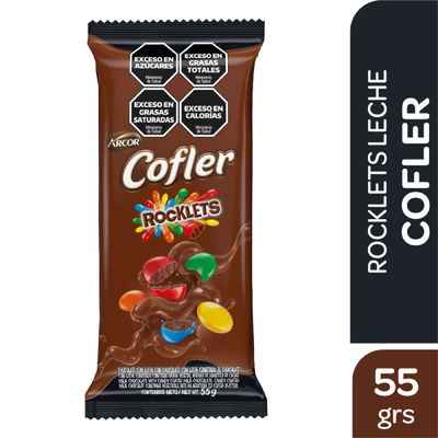Chocolate Cofler leche con confites x55 grs