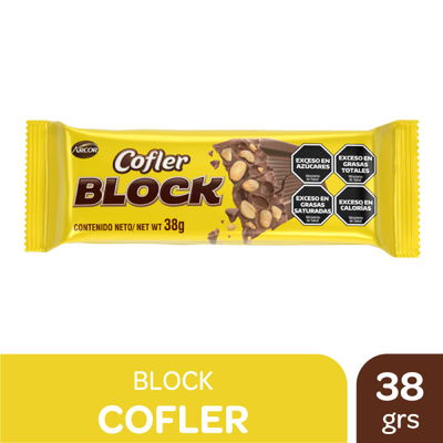 Chocolate Cofler Block c/mani x38 grs
