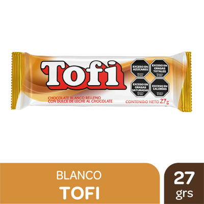 Chocolate Tofi Relleno Bco x27 grs