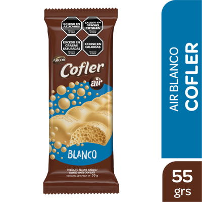Chocolate Cofler aireado blanco x55 grs