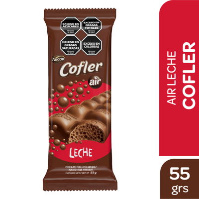 Chocolate Cofler aireado leche x55 grs