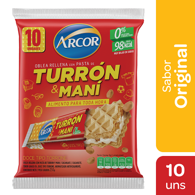 Turron Arcor Agrupados x 10unidades