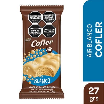 Chocolate Cofler aireado blanco x27 grs