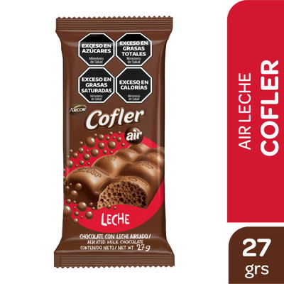 Chocolate Cofler aireado leche x27 grs