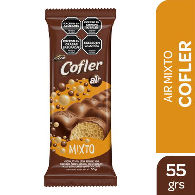 Chocolate Cofler aireado mixto x55 grs