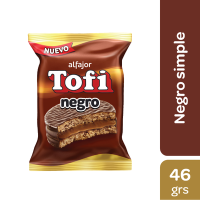 Alfajor Tofi Simple Negro x46 grs