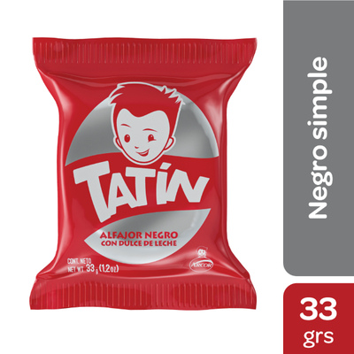 Alfajor Tatin simple dorado x33 grs