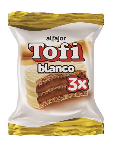 Alfajor Tofi Triple Blanco x73 grs
