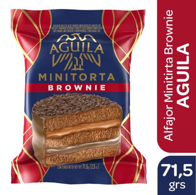 Alfajor Aguila Minitorta Brownie x71.5 grs