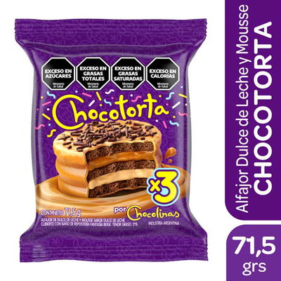 Alfajor Chocotorta Triple x71.5 grs
