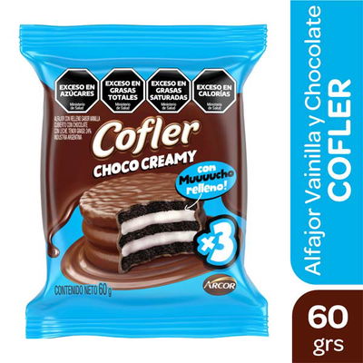 Alfajor Choco Creamy Triple x60 grs