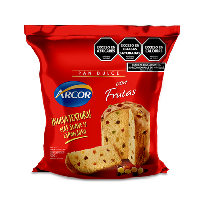 PAN DULCE ARCOR CON FRUTAS X 400G