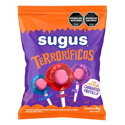 Chupetin Sugus Terrorificos x 24 unidades