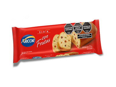BUDIN ARCOR CON FRUTA X 215G