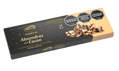TURRON ARCOR ALMENDRAS CON CACAO X 100G