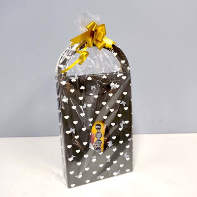 Cartera cartón con corazones