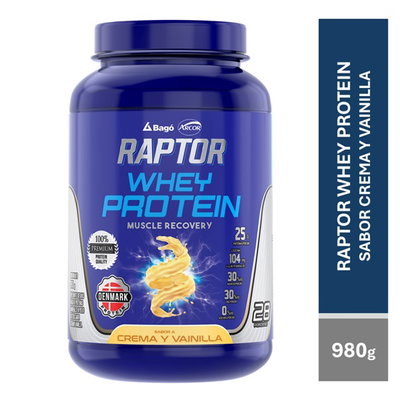 Raptor Whey Protein Vainilla x 980G