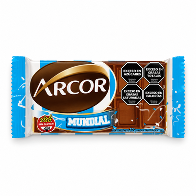 Chocolate Arcor Mundial x 25G