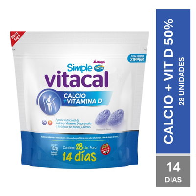 SIMPLE CALCIO+VITAMINA D x 28 UNIDADES