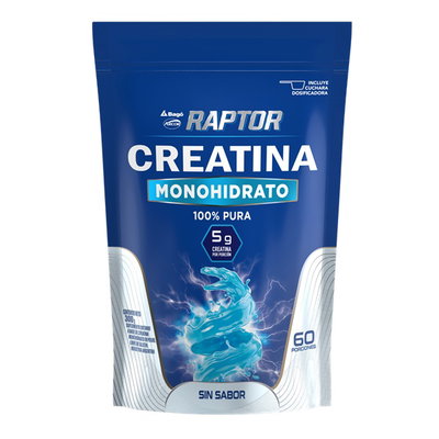 Creatina Raptor Sin Sabor x 300G (60 porc.)