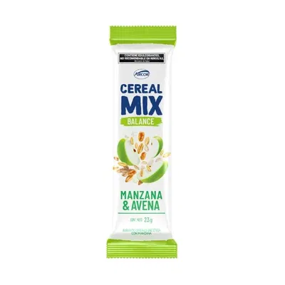 Barra Cereal Mix  Manzana & Avena Balance x23 grs