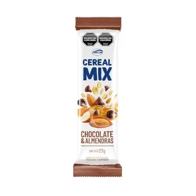 Barra Cereal Mix  Chocolate & Almendras x23 grs