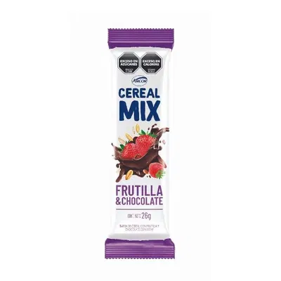 Barra Cereal Mix Frutilla & Chocolate x26 grs