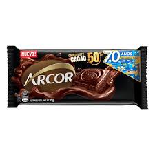 Choc. Arcor 50% Cacao x95 grs
