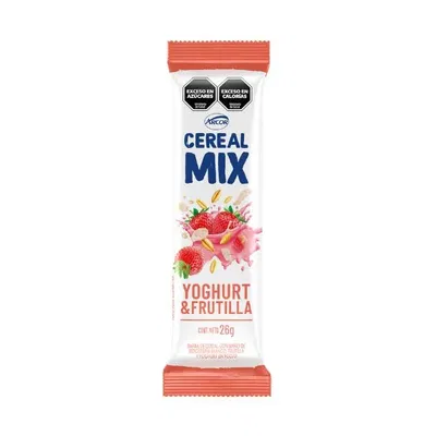 Barra Cereal Mix Yoghurt & Frutilla x26 grs