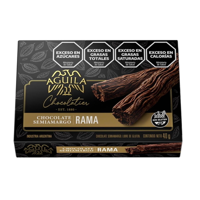 CHOCOLATE SEMIAMARGO EN RAMA X 40 GR