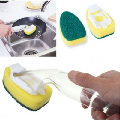 Esponja con mango recargable