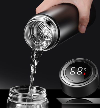 Termo Con Sensor De Temperatura Botella Térmica De 500 Ml Para Agua Té